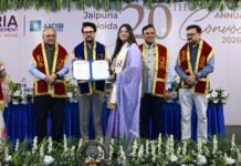 अनुराग सिंह ठाकुर ने जयपुरिया इंस्टीट्यूट ऑफ मैनेजमेंट के 20वें वार्षिक दीक्षांत समारोह में स्नातकों को प्रेरित किया